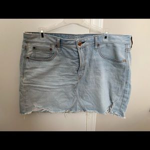 American eagle jean skirt